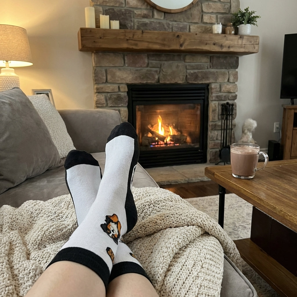 Calcetines Bernese Paws lifestyle - Love in Socks