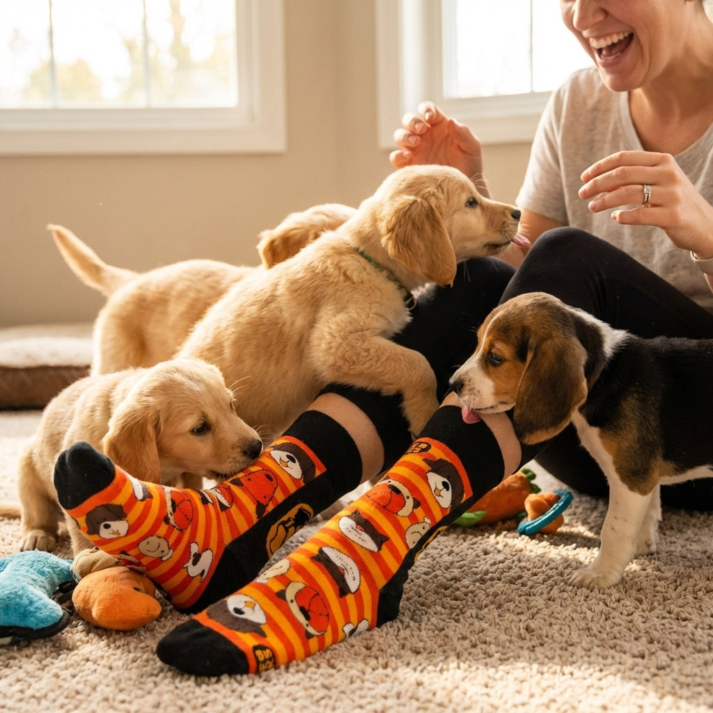Calcetines Puppy Love detalle - Love in Socks