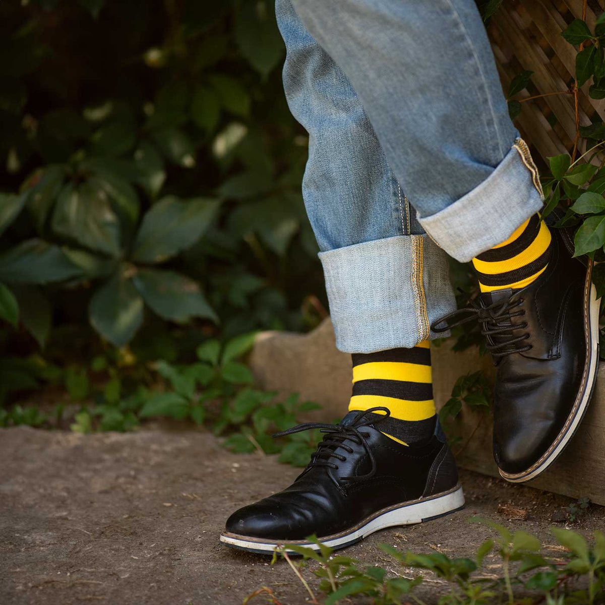 Calcetines Bee Happy lateral - Love in Socks