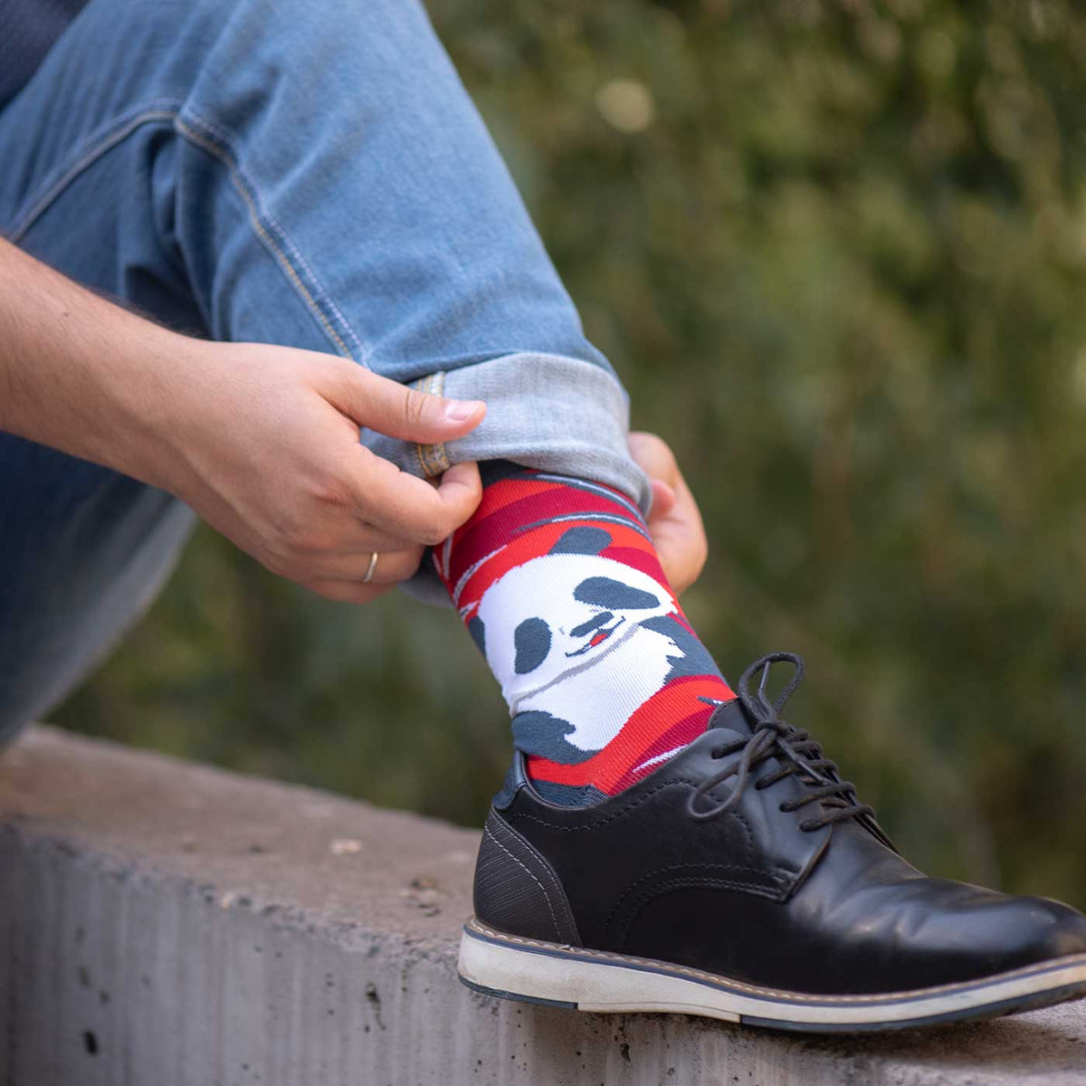 Calcetines Panda Vibes detalle - Love in Socks