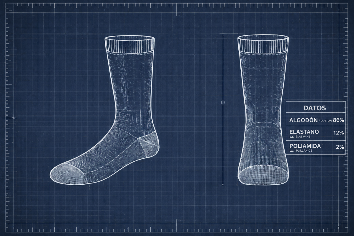 Calcetines de algodón: por qué en Love in Socks usamos 86% algodón, 12% elastano y 2% poliamida