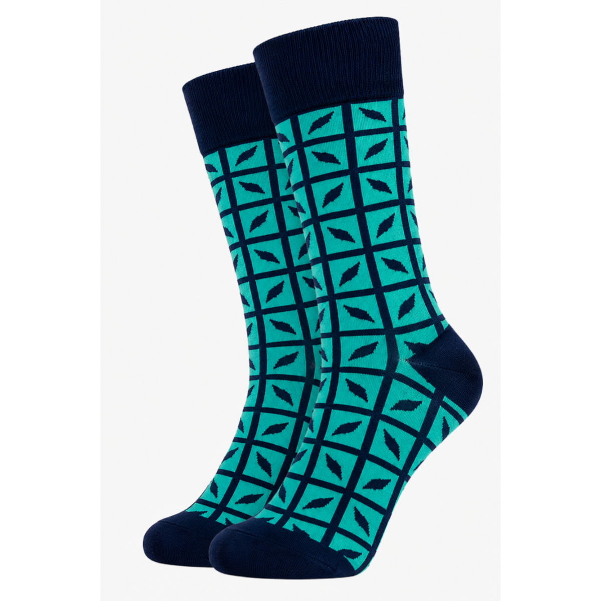 Calcetines dados geométrico celeste y azul Lucky Lattice - Love in Socks
