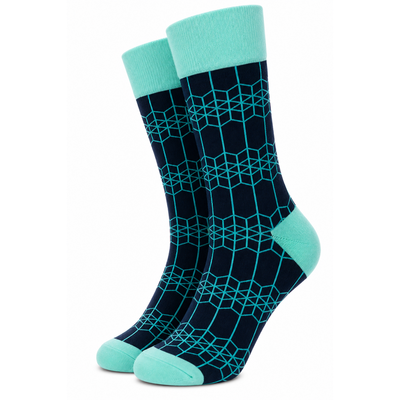 Calcetines red atómica celeste y azul Ice Atom - Love in Socks