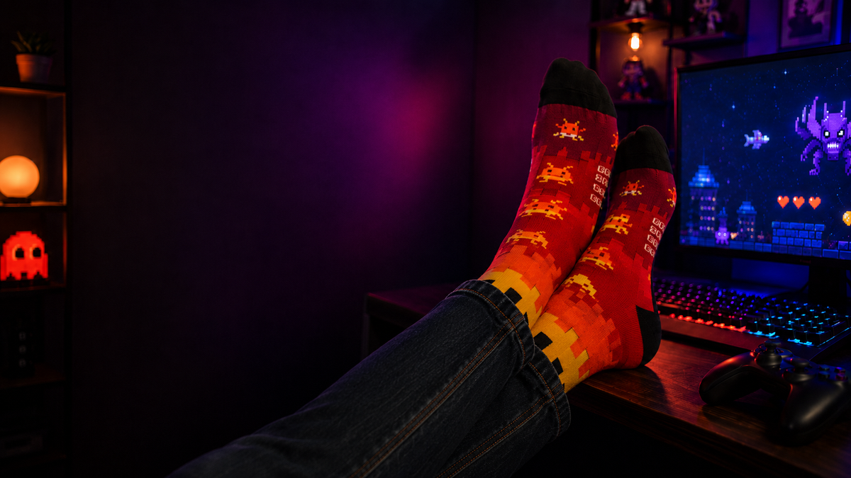 Calcetines gamer Love in Socks para el Día del Niño