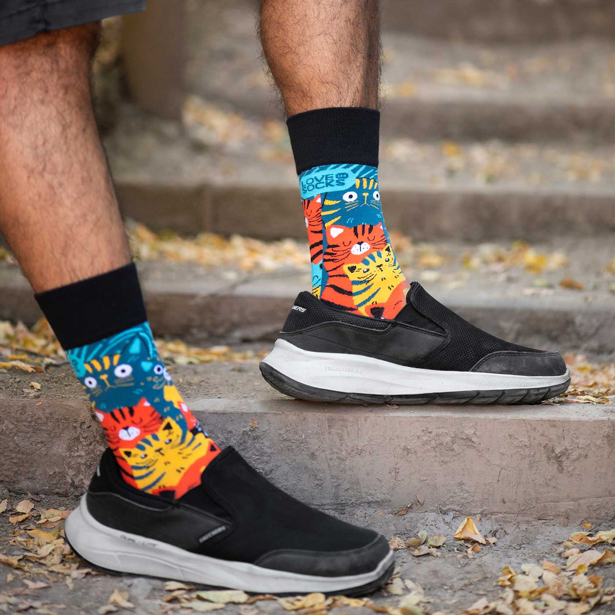 Calcetines Meowtropolis detalle - Love in Socks