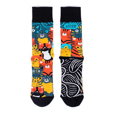Calcetines Meowtropolis lateral - Love in Socks