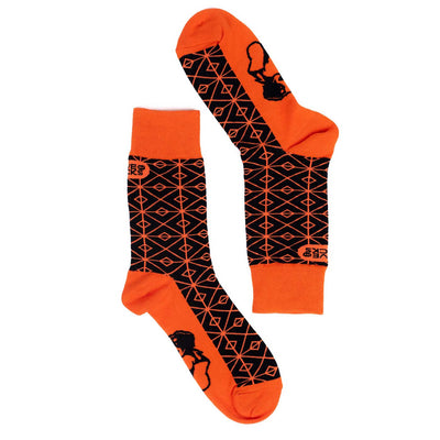 Calcetines Orange Mosaic detalle - Love in Socks