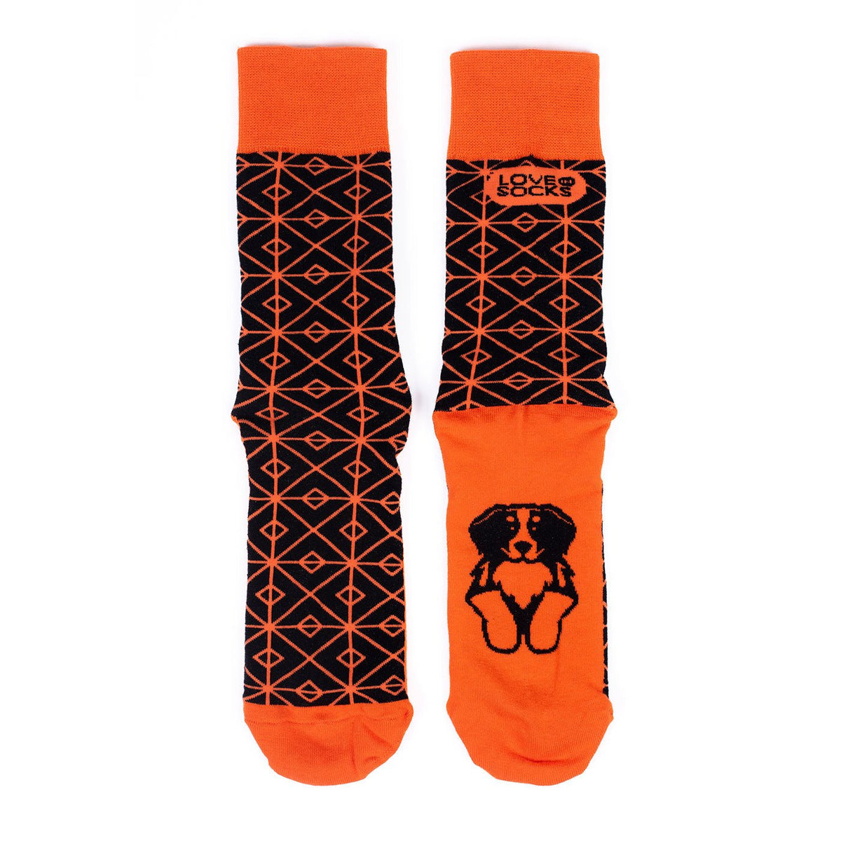 Calcetines Orange Mosaic plano - Love in Socks