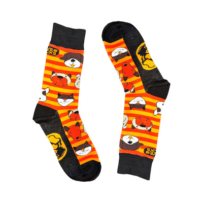 Calcetines cachorro ilustrado naranjo Puppy Love - Love in Socks