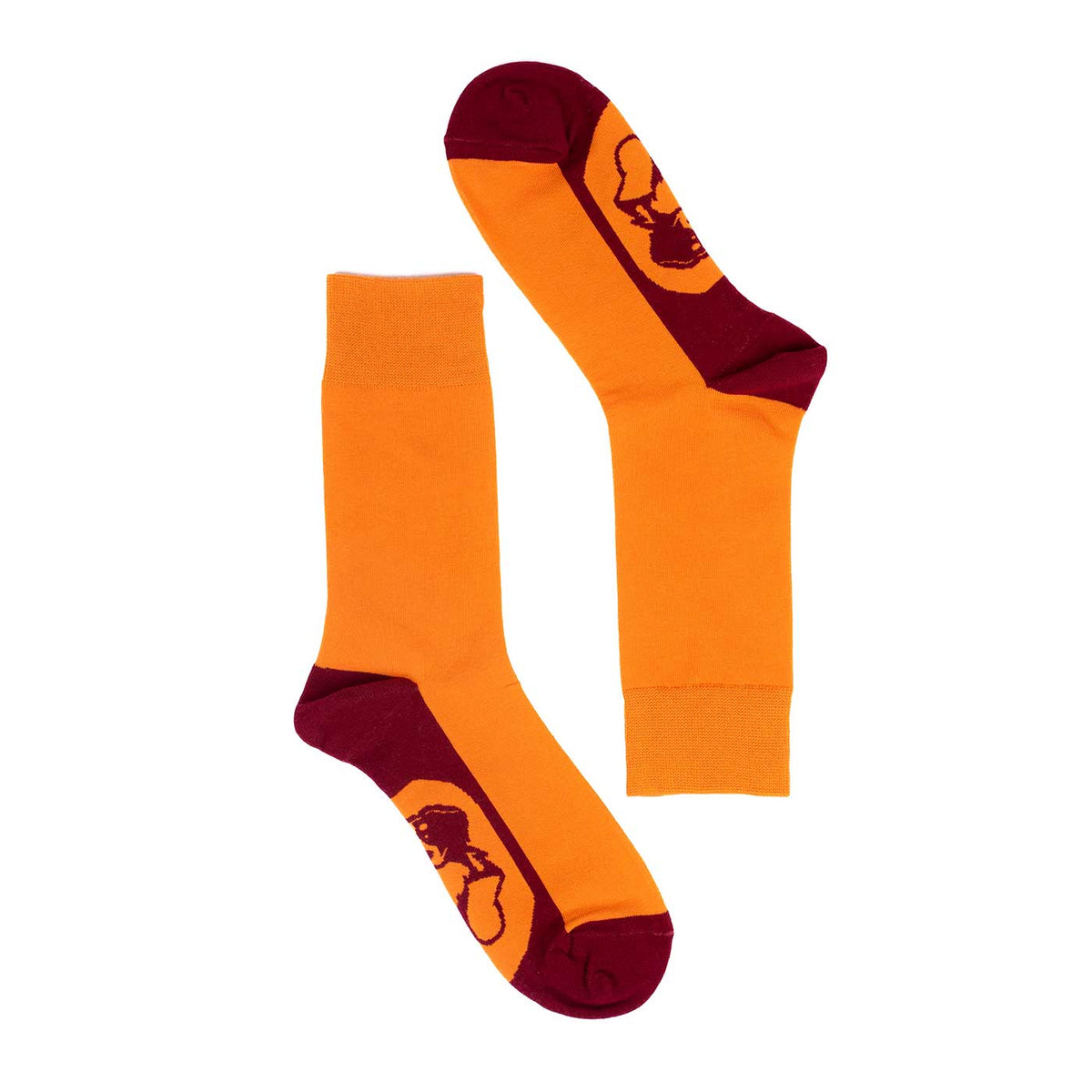 Calcetines color plano naranjo Sunset Flow - Love in Socks